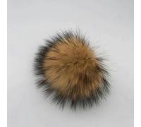 SUKORI 2 Pezzi Pompon in Pelliccia di Volpe Naturale Pompon in Pelliccia per Berretti Cappello Pompon in Pelliccia Fai da Te per Berretti Borse Accessori Sciarpa