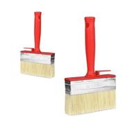 Sukudon 2 pennelli per pasta per carta da parati, pennello grande per muratura, vernice per recinzioni, pennelli per decorazione, taglio in pennello, pennello per incollare, set di pennelli Harris,