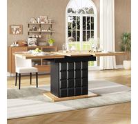 SUKY Tavolo da pranzo telescopico, 110-140 x 80 cm, tavolo da cucina pieghevole per 4-6 persone, tavolo da pranzo allungabile, per cucina e soggiorno