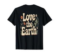 sul Retro I Love Earth Love Our Planet - Eco Warrior Statement Maglietta