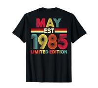 (sul Retro) Retro May EST 1985 Compleanno 41-Year-Old 41th Maglietta