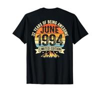(sul Retro) Vintage 32 Compleanno Decorazioni Uomo 32 Anni 1994 32 Maglietta