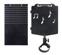 Sul supporto musicale da palco, supporto musicale portatile, per libri e strumenti musicali, accessori per contenere 20 fogli
