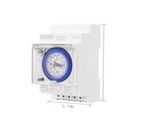 SUL181H SUL181D Mechanical Timer Time Switch Relay Electrical Programmable Timer 24 hour Din Rail Timer Switch AC220V MQXFCZUX(SUL 181 d)
