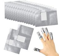 Sularpek 100pcs Remover Foil Wraps Compresse Remover, Fogli di Alluminio per Rimuovere lo Smalto, per Rimuovere Smalto Semipermanente