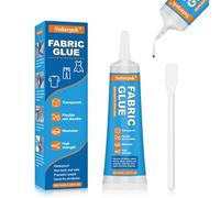 Sularpek 60 Ml Colla Tessuto, Colla per Tessuti Resistente ai Lavaggi per Cotone, Flanella, Denim, Poliestere e Riparazione di Bambole, 24 Hours Dry and Waterproof