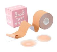 sularpek Boob Tape, Nastro Adesivo Seno, Cerotto Seno Adesivo, con 1 Paia Copri Capezzoli, Reggiseno Nastro Adesivo, per Riunito Prevenire Il Rilassamento Toracico