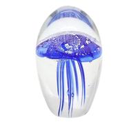 Sulfure - Fermacarte medusa blu oltremare in variazione, tema marino e altezza 9 cm