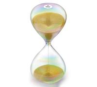 SuLiao Clessidra 2 minuti, timer di sabbia Gold HourGlass, bicchieri colorati clessidra, 2 minuti, grande, vetro sabbiato per bambini, aule, casa, scrivania, ufficio