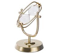 SuLiao Clessidra vuota, grande cornice in ottone da 25,4 cm, rotante a 360 gradi, timer per la sabbia fai da te, set per cerimonia nuziale, orologio antico senza sabbia, per scrivania, casa, ufficio