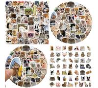 SULIUDAJI 100 Pezzi Puzzle Adesivi In Schiuma Eva 3D Adesivi Gatti Meme Sticker Gatti Meme Gadget Gatto Divertente Cat Meme Stickers Adesivi Meme Adesivo Gatto Gadget Сon Gatto