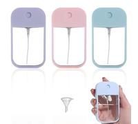 SULIUDAJI 3 Pezzi Mini Atomizzatore Profumo con 1 Imbuti Riutilizzabile Atomizzatore di Profumo Bottiglia oli e Agenti Fissanti Per Liquidi Cosmetici Campioni di Profumo