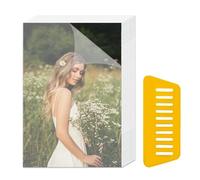 SULIUDAJI 50 Pezzi Pellicole Laminanti Autoadesive 10.4×15.4cm Pellicole Opaco Autoadesive Impermeabili Trasparente per Biglietti da Visita Adesivi Fotografici non è Necessaria la