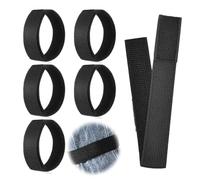 SULIUDAJI 6 Pezzi Cinghie Elastiche Antiscivolo Fascette Elastiche Cinghia Fissaggio Cinghie A Strappo Utili Per Stringere I Pantaloni Alle Caviglie Fitness Escursionismo Caccia Bici