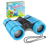 SULIVES Binocolo per bambini con ingrandimento 4x, per bambini da 4 a 12 anni, giocattolo educativo per ragazzi e ragazze, perfetto per osservare all'aperto e stimolare la curiosità nei bambini
