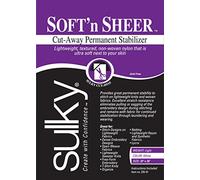 Sulky Of America Cut Away Soft N Sheer Stabilizer Stabilizzatore, Bianco, 20" by 1 yd