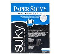 Sulky - Stabilizzatore idrosolubile Paper Solvy, 21,6 x 27,9 cm, 12 Pezzi