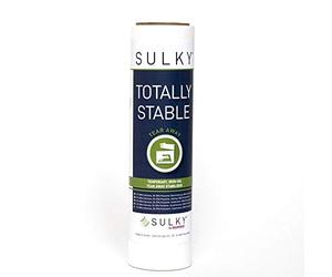 Sulky Totally Stable 48 gr/mq Stabilizzatore Adesivo debole Supporto a strappo da ricamo Bianco