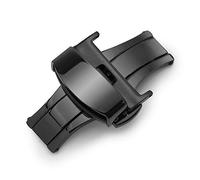 Sulla 20 mm nero farfalla acciaio inox 316L fibbia deployante per cinturini orologi