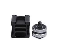 Sulla Fotocamera Triple Cold Shoe Mount, 3 Adattatore per Staffa Cold Shoe Treppiede per Magic Arm Flash Fill Light/Microfono Extension Head Mount per Fotocamera DSLR