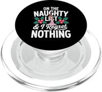 Sulla lista dei cattivi di Babbo Natale e non mi pento niente di divertente di Natale PopSockets PopGrip per MagSafe