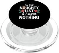 Sulla lista dei cattivi di Babbo Natale e non mi pento niente di divertente di Natale PopSockets PopGrip per MagSafe