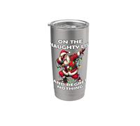 Sulla lista dei dabbing cattivo rimpianto niente di divertente Babbo Natale Bicchiere termico in acciaio inox doppia parete