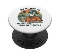 Sulla mia strada per prendere decisioni sbagliate - Divertente vacanza al mare PopSockets PopGrip Adesivo