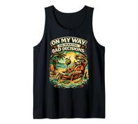 sulla mia Strada per Prendere Decisioni sbagliate Skeleton Tropical Beach Canotta