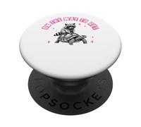 Sulla strada per arrivare il divertimento della tartaruga procione PopSockets PopGrip Adesivo
