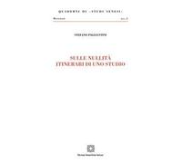Sulle Nullità Itinerari Di Uno Studio