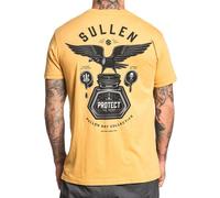 Sullen Abbigliamento Bound By Blood Inchiostro Tattoo Punk Uomo Senape Maglietta