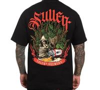 Sullen Barley Teschio T-Shirt Uomo Alternativa Birra Can Tatuaggio Arte SCM4931