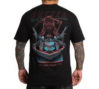 Sullen Carne Rippers Grim Reaper Barca Estate Neon Tatuaggio Inked Arte Camicia