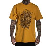 Sullen Men's Chase The Dragon Standard Short Sleeve T Shirt Yellow Gold M