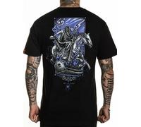 Sullen Pale Rider Grim Reaper Death Horseman Tatuaggio Arte Maglietta SCM3679