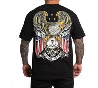 Sullen Rise United T-Shirt Uomo Alternativa Aquila Bandiera Americana Tatuaggio