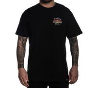 Sullen T-Shirt Uomo Black Maniche Corte Regular Cars Tattoo Art Filo Spinato