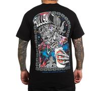 Sullen Tutti Nighter T-Shirt Uomo Alternativa Tatuaggio Arte Teschio Birra Can