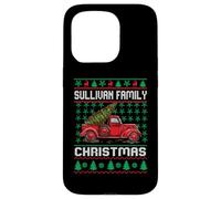 Sullivan Family Ugly Christmas Sweater Red Truck Funny Xmas Custodia per iPhone 15 Pro