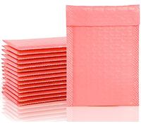 SULOLI 20 buste imbottite in polietilene rosa, formato A4, foderate in busta in polymailer per spedizioni e spedizioni autosigillanti (22 x 30 cm)