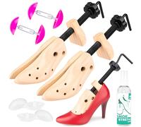 SULPO 1 paio di tenditori, estensori per scarpe, spray per pelle, per scarpe aderenti in pelle, taglie 34-45, set 2, 37 - 41