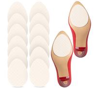 SULPO 12 pezzi di punte per scarpe in gomma per riparare le suole delle scarpe, protezioni autoadesive per la suola, ultra forti, tagliabili, ovali