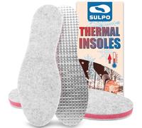 SULPO 2 paia Solette invernali per bambini - Solette scarpe - Solette calde - Solette per scarpe in feltro da 6 mm - Solette termiche per le stagioni fredde - 28-35 EU