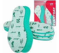 SULPO 4 paia di solette aromatiche alla menta contro i piedi del sudore, deodorante per uomo e donna, suole con un profumo di menta contro l'odore, verde, 40