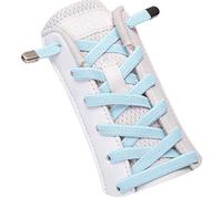 SULPO - Lacci elastici, con chiusura in metallo, Azzurro, Taglia unica