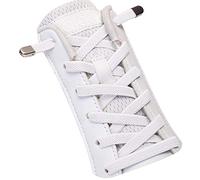 SULPO - Lacci elastici, con chiusura in metallo, bianco, Taglia unica