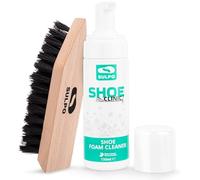 SULPO Shoe Clinic - pulitore scarpe - Detergente per scarpe da ginnastica in schiuma, per pelle scamosciata, pelle liscia - pulisci scarpe 150 ml