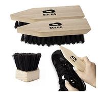 SULPO Spazzola per sporco - Pulizia delle scarpe - Spazzola per scarpe in pelle da trekking - Spazzola abrasiva - Set di 2 spazzole per la pulizia delle scarpe.