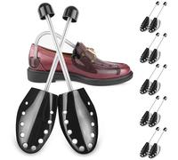 SULPO Tendicascarpe da uomo e da donna, colore nero, con fori di ventilazione, con molla a spirale, misure 36-44, 5 paia, 36 - 39